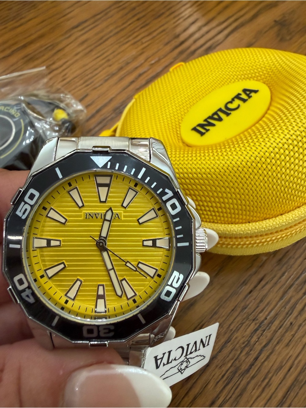 Invicta ProDiver Men's Yellow and Black Watch Bundle